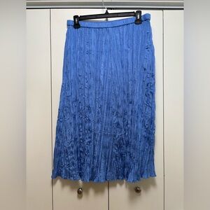 Eileen Fisher Vibrant Blue Midi Skirt petite L
